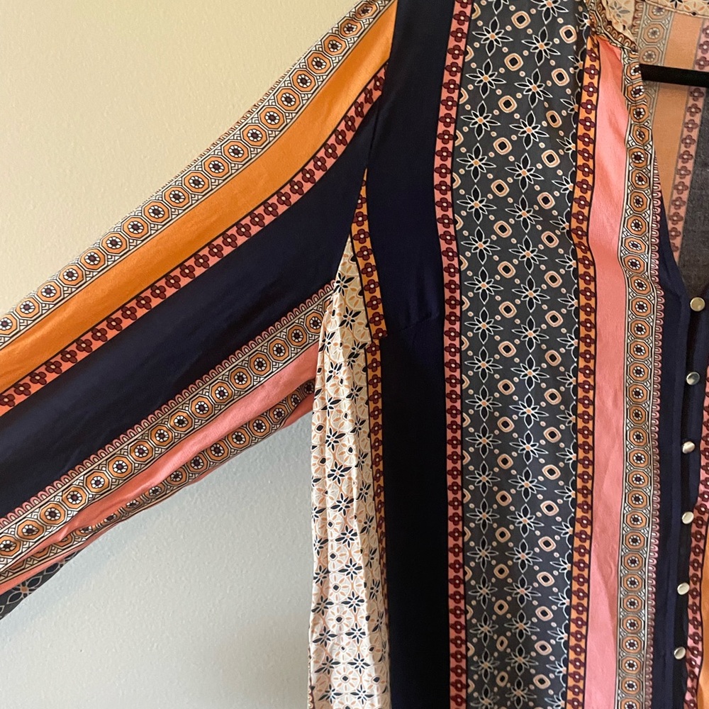 Ann Taylor TLOFT Multicolor Drop Waist Dress - Picture 6 of 6